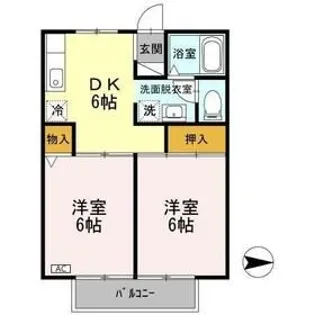 メゾンクレール【2階】の間取り