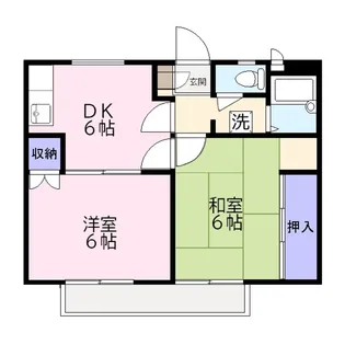 ブルースカイA棟【2階】の間取り