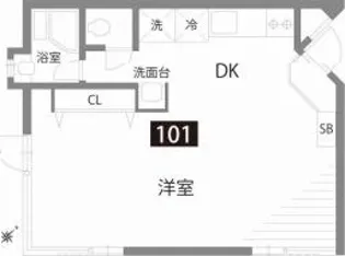 弐拾参番館【1階】の間取り