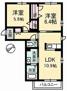 シャーメゾンZEN【2階】の間取り