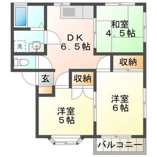 ハイツグランディール C【2階】の間取り