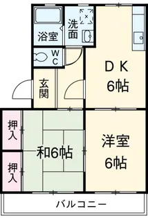 ヴェルデ・ジャルディーノB【1階】の間取り