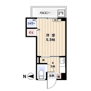 サンパレス【2階】の間取り