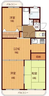 レナジア上横場【3階】の間取り