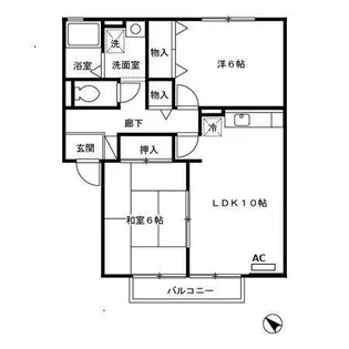 ヴィラ・コンフォート【1階】の間取り