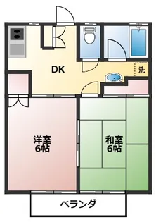 グリーンテラス楠B【2階】の間取り