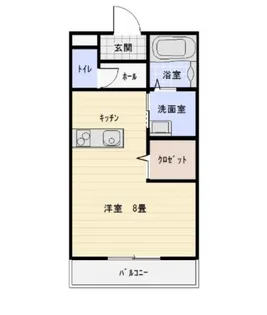 ジュネス徳次【2階】の間取り
