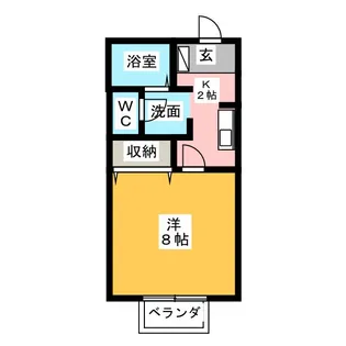 ウィステリア【2階】の間取り