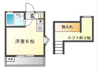 ステージ境南B【2階】の間取り
