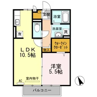 レセンテ宮浦II棟【2階】の間取り