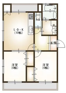 メゾンプルミエール【2階】の間取り