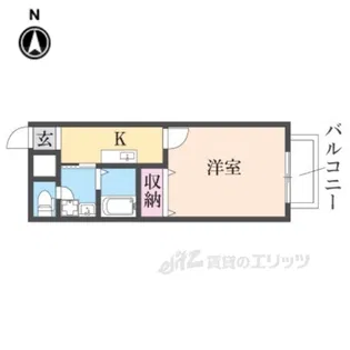 プレジール加納【1階】の間取り