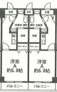SーFORT横須賀海岸通り【3階】の間取り
