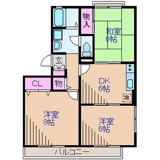 サティス大倉山【3階】の間取り