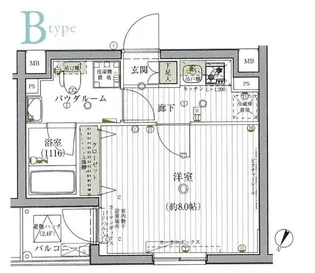 GROWS北赤羽【1階】の間取り