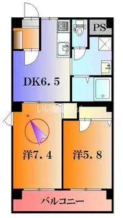 キャッスル藤和【2階】の間取り