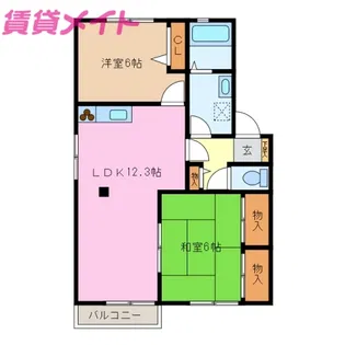 Vogel F棟【2階】の間取り