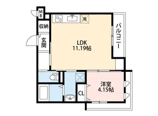 TOLERANCIA吹田千里丘【2階】の間取り