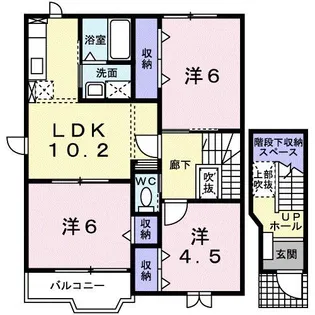 グラン・イリーデA【2階】の間取り