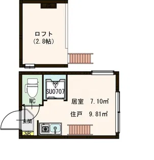 Stage 富久町【2階】の間取り
