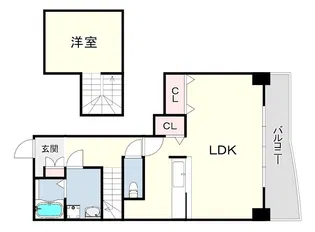 クレモナ山手【4階】の間取り