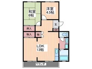 第2五揚ビル【2階】の間取り