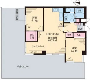 ハイツスモルカ【3階】の間取り