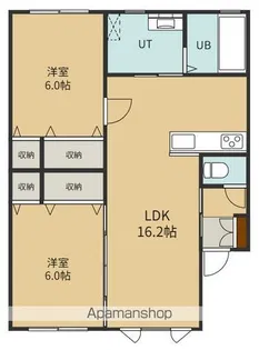 ぴゅあすずかけI(ピュアスズカケワン)【2階】の間取り