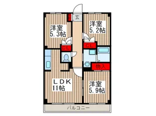 リュウ壱番館【2階】の間取り