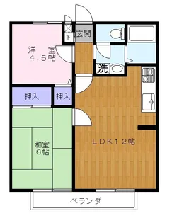 千葉県千葉市中央区新千葉2【アパート】の間取り