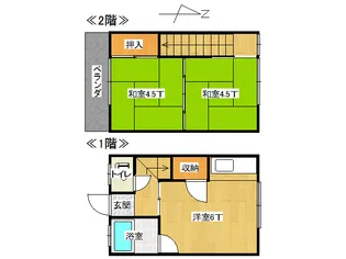 青森県弘前市大字茂森町【一戸建】の間取り