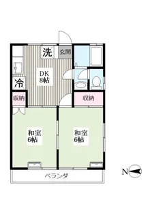 ケーエムハイツ【2階】の間取り