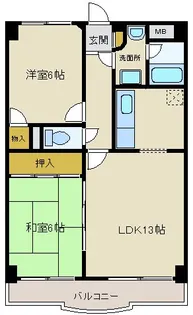 アビテール嶋田第二【3階】の間取り