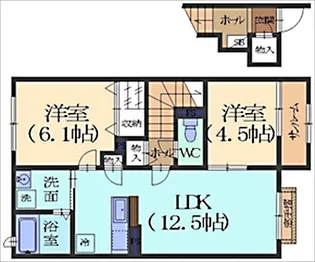 SH・アドミラブールB棟【2階】の間取り