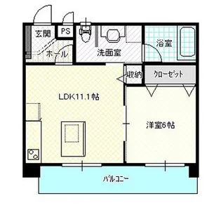 岡山県岡山市南区洲崎2【マンション】の間取り