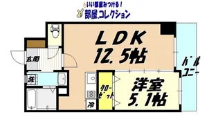 THE SQUARE Suite Residence【7階】の間取り