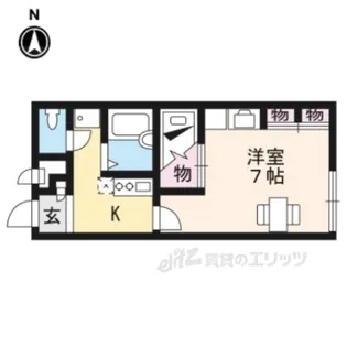 レオパレス林田【1階】の間取り