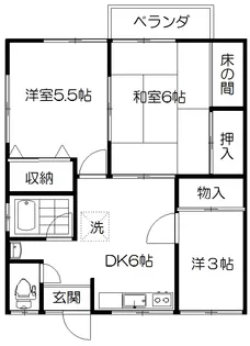 中井ハイム【2階】の間取り