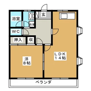 リバーサイドテラス【3階】の間取り
