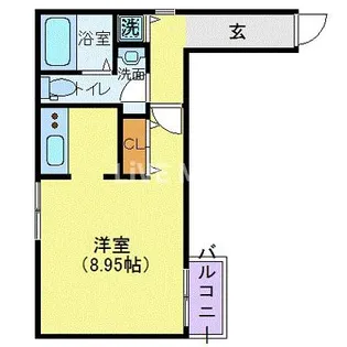 MODULOR赤坂【1階】の間取り