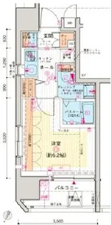 エステムプラザ品川大井町クリスタルヒルズ【11階】の間取り