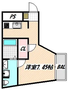千葉県船橋市東中山2【マンション】の間取り