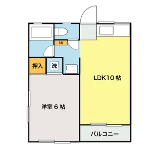 ハイツホソカワ【2階】の間取り