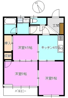 長野県上田市蒼久保【アパート】の間取り