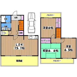 東京都日野市百草【一戸建】の間取り