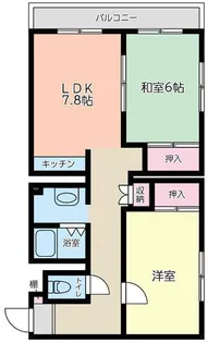 西真土SAGAMINO【4階】の間取り