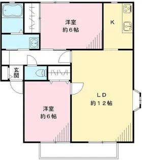 キャトルセゾン A【1階】の間取り