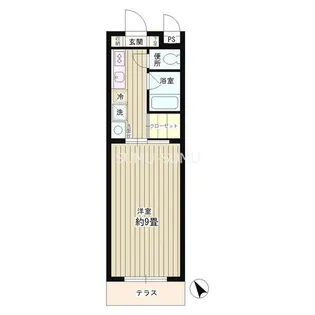ビューラー神大寺【1階】の間取り