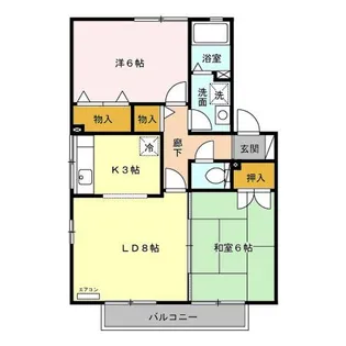 サンメゾン C【1階】の間取り