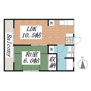 コーポ柳【2階】の間取り
